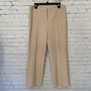 ST. JOHN trousers off white pants silk lined 10